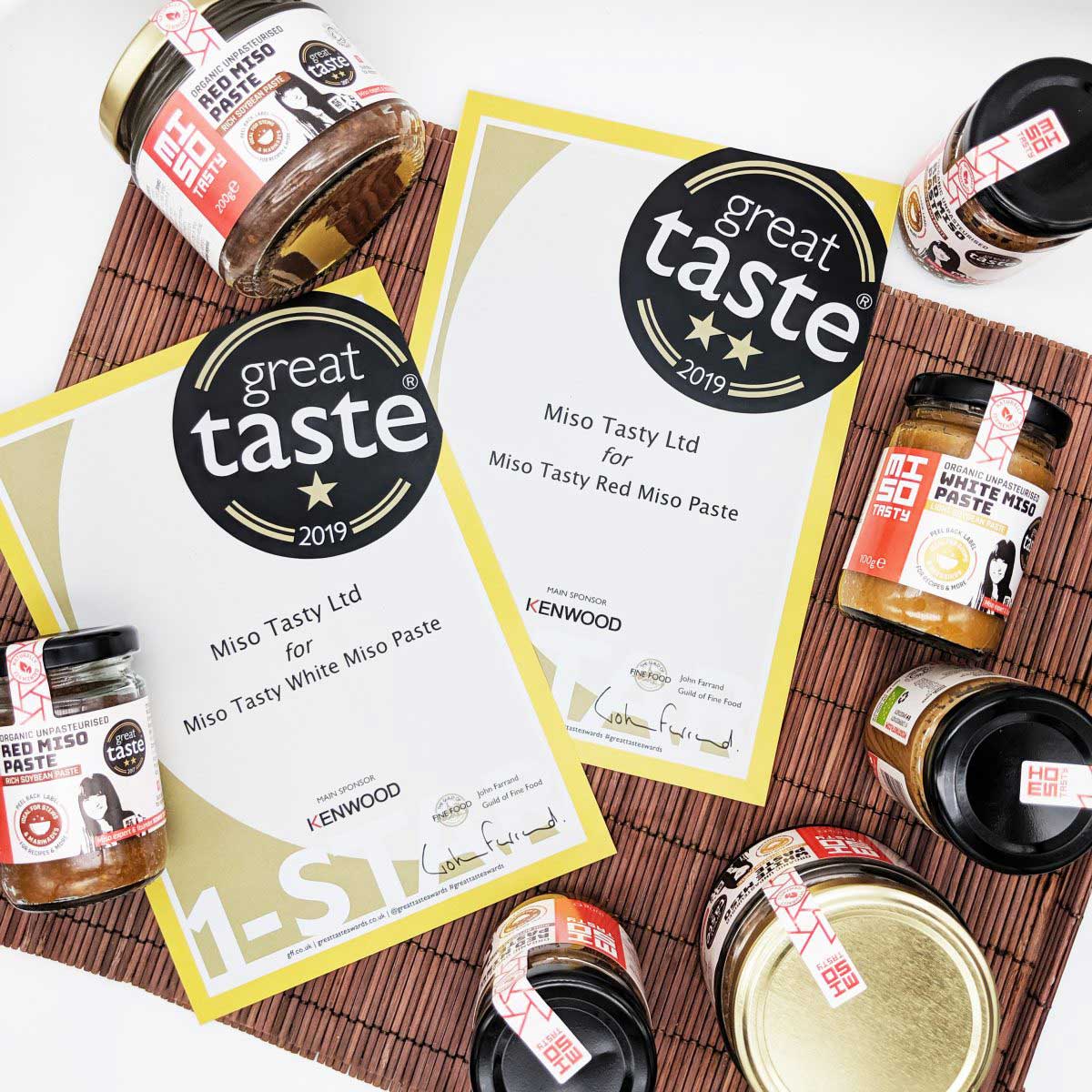 great taste award 2019 for miso tasty red miso paste