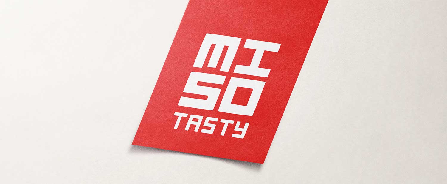red and white miso tasty logo