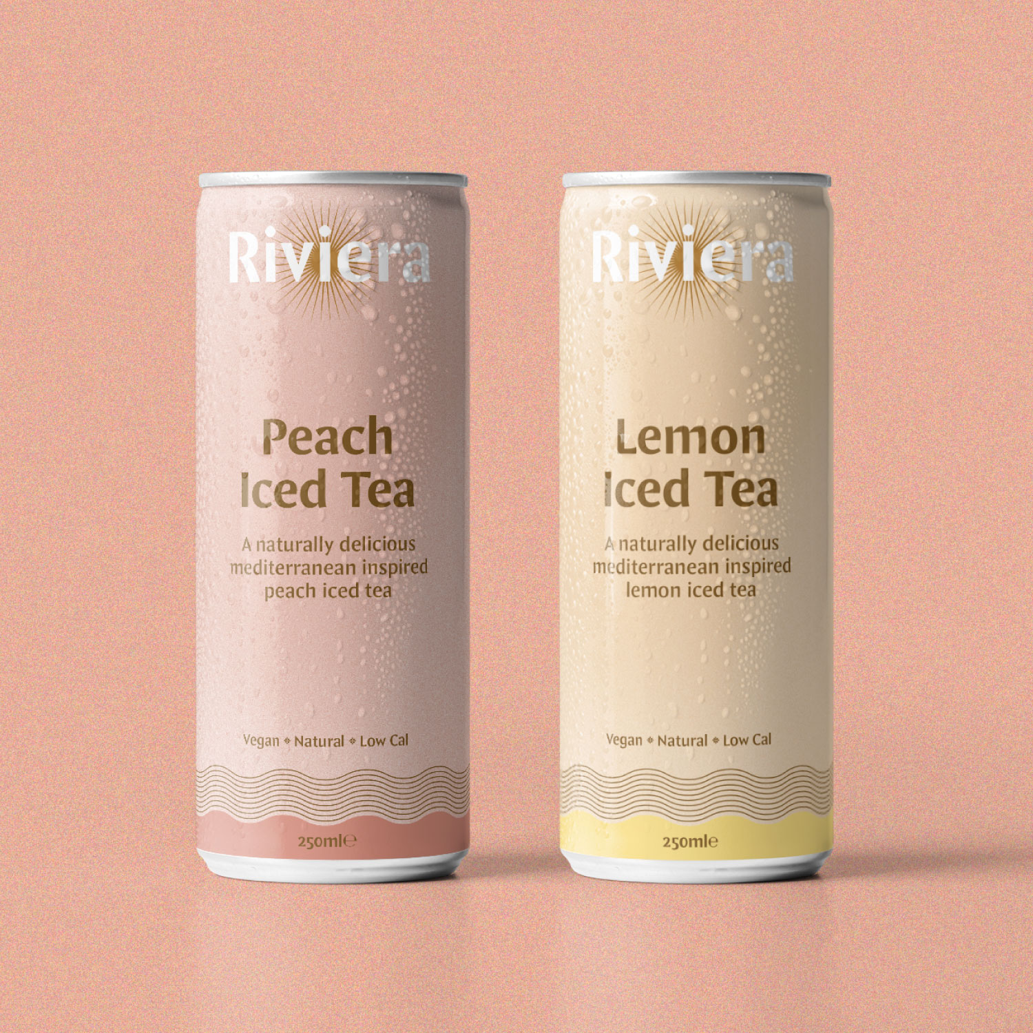 Iced tea drinks branding packaging